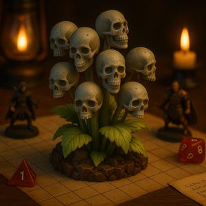 Plantes mortes | Miniature de terrain fantastique | Non peint