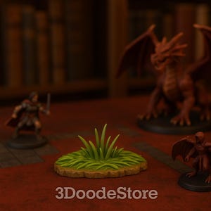 Herbe #2 | Miniature de terrain fantastique | Non peint