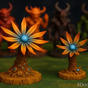 Fleurs venimeuses | Miniature de terrain fantastique | Non peint