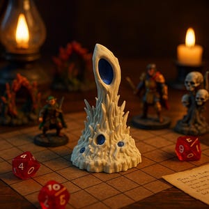 Corail Braun dangereux | Miniature de terrain fantastique | Non peint