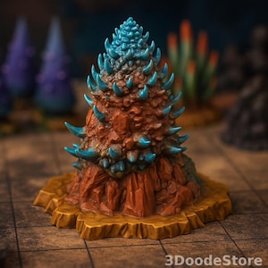 Menhir griffe | Miniature de terrain fantastique | Non peint