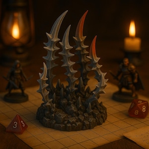 Griffes de l&#39;Enfer | Miniature de terrain fantastique | Non peint