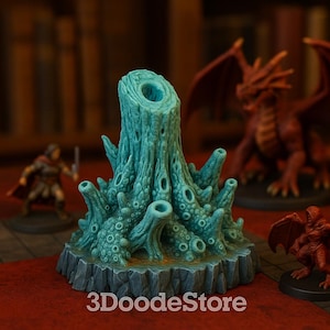 Corail bleu | Miniature de terrain fantastique | Non peint