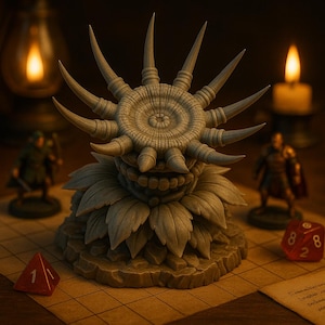 Plante piège à humains | Miniature de terrain fantastique | Non peint