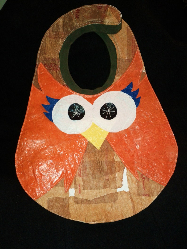 Fused Plastic Owl Bib image 2