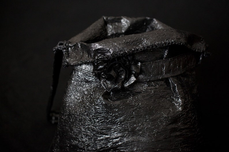 Roomy Black Fused Plastic Carry-All image 4