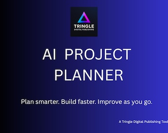 AI Project Planner – Printable & Fillable PDF for AI Workflows and Digital Projects