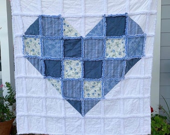 Anzahlung für Memory Heart Lappen Quilt Geliebte Kleidung Quilt Made to Order
