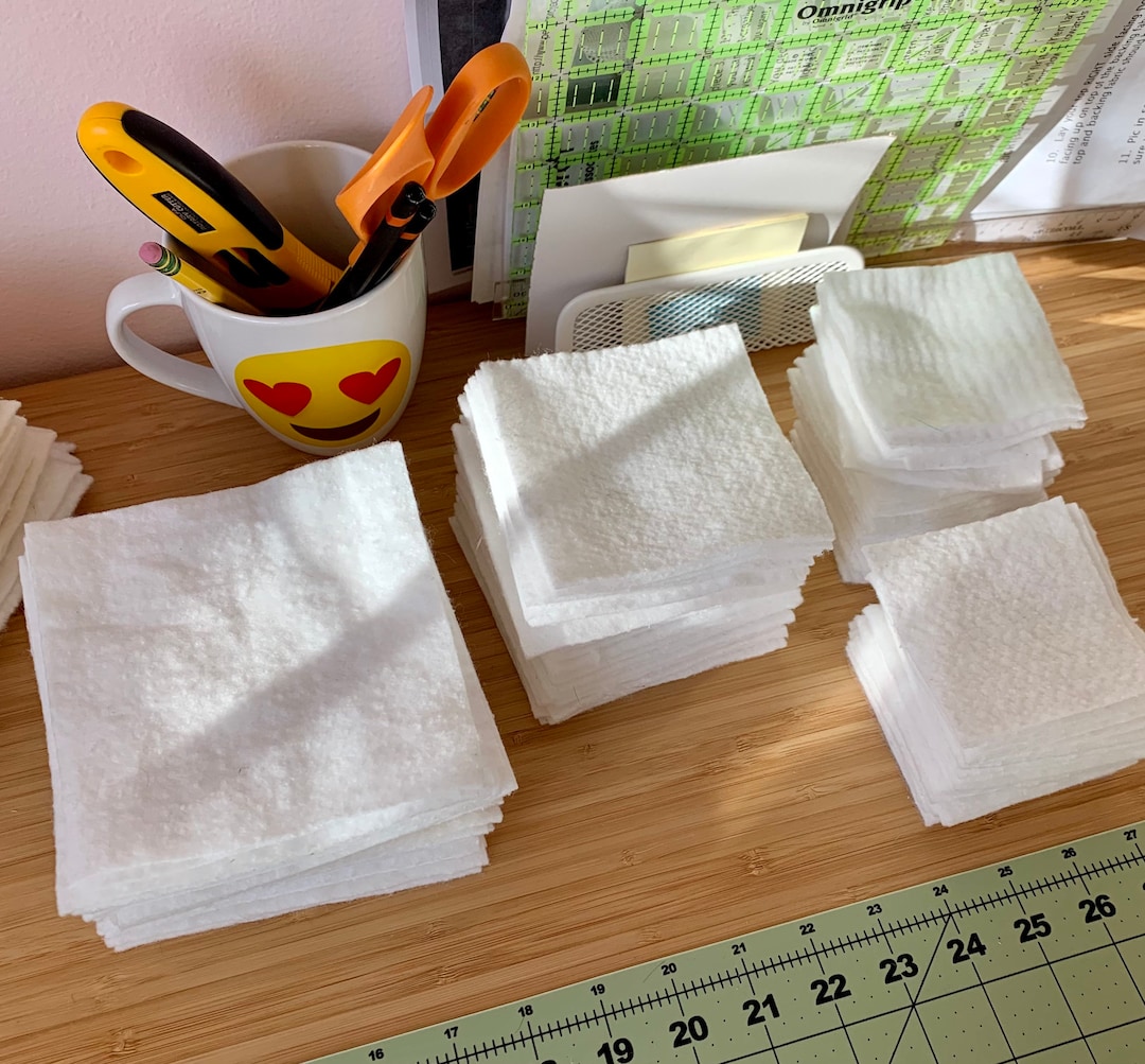 Precut Batting Squares Precut 36 Piece Bundles in 3, 4, 5 and 6 and