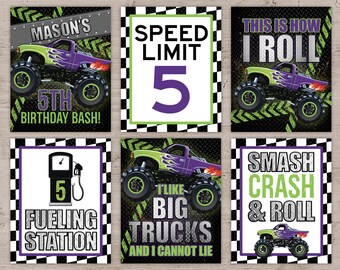 Monster Truck Party Etsy
