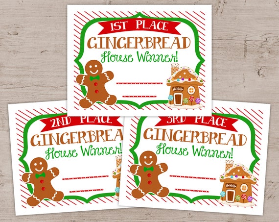 Printable Gingerbread House Judging Sheet - prntbl ...