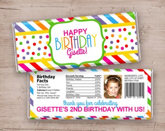 DIY Candy Shop Birthday Party Candy Bar Wrappers Favors Digital U Print