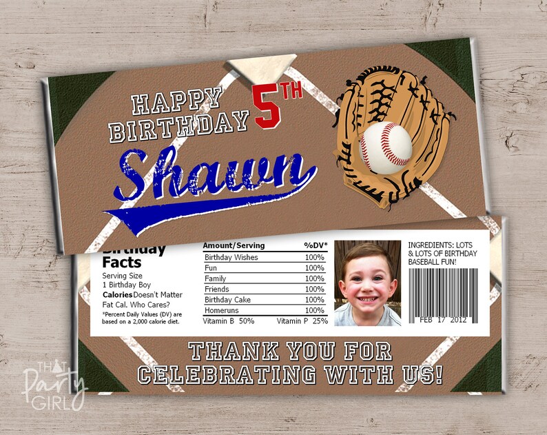 DIY Baseball Birthday Party Ticket Style Invitations Digital U Print image 7