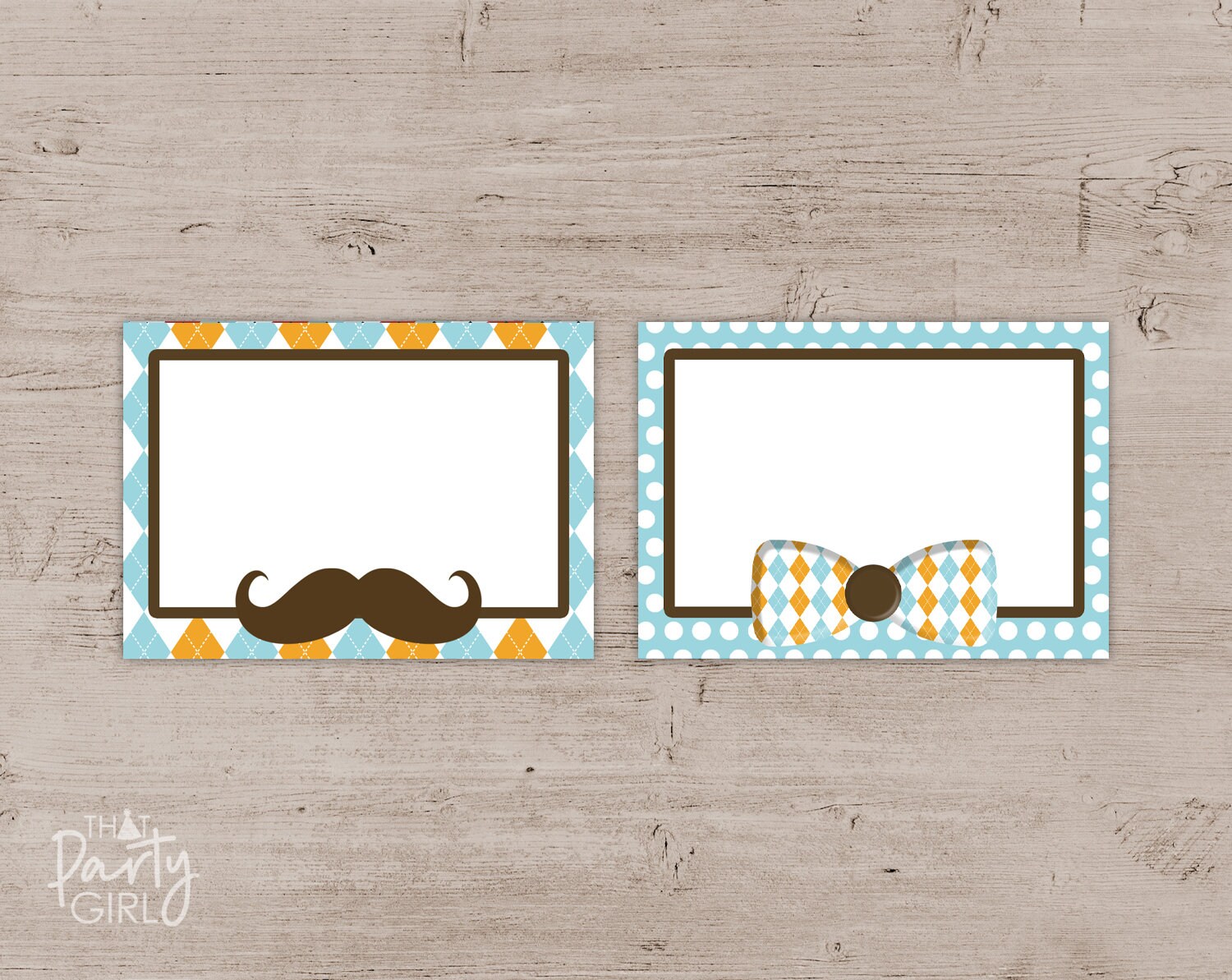DIY Mustache Bash Party Ticket Style Invitations Digital U Etsy