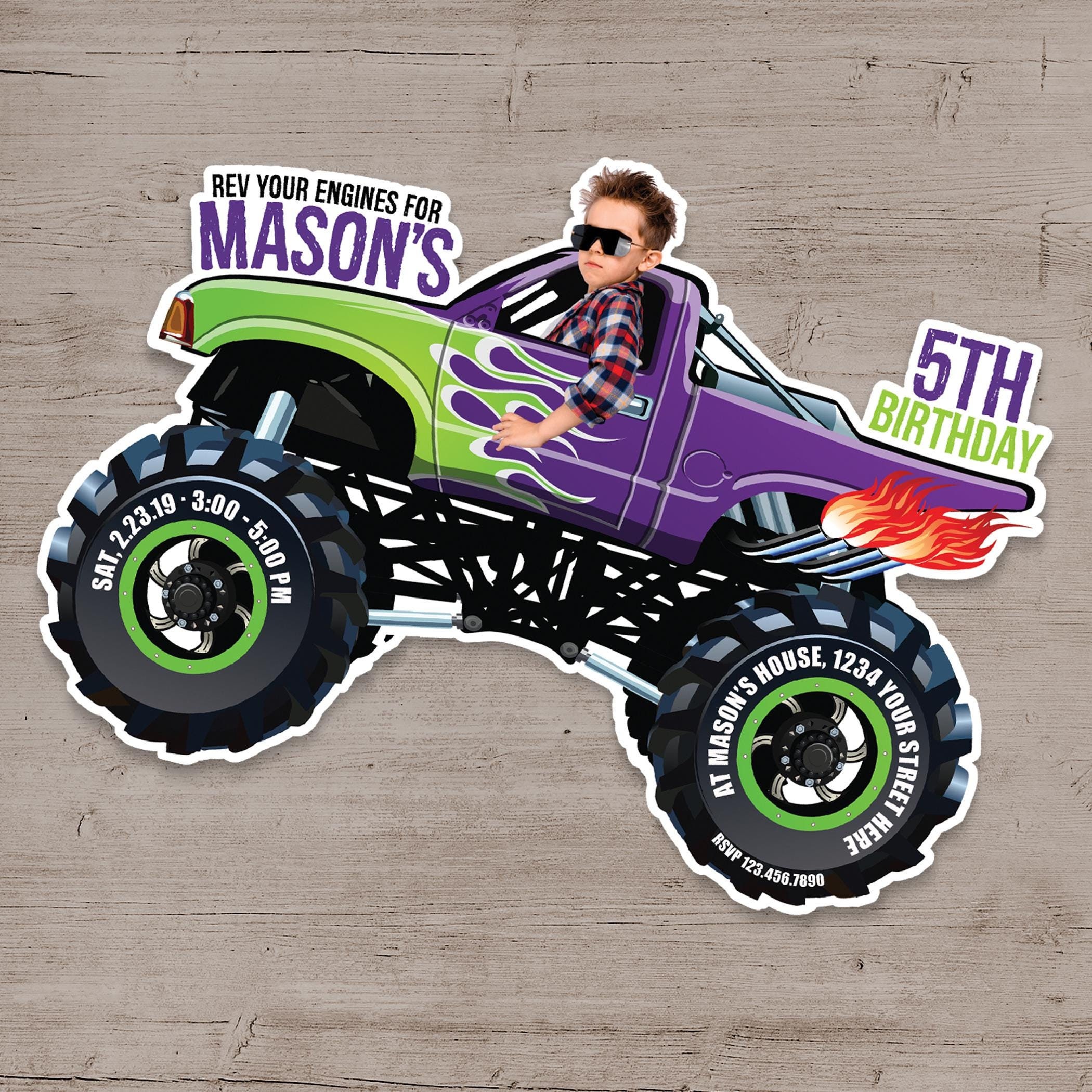 Monster Truck Invitation, Monster Truck Birthday Invitations, Monster Truck Birthday Party, Printable Personalized Monster Truck Invites - Etsy Monster Truck Invitation, Monster Truck Birthday Invitations, Monster Truck Birthday Party, Printable Personalized Monster Truck Invites - Etsy