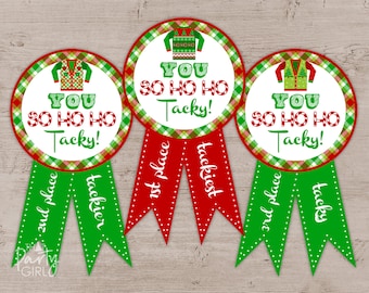 Ugly Sweater Party Awards, Ugly Sweater Party, Ugly Sweater Party 1st Place, Ugly Sweater Decor, Ugly Sweater Party Favors, DIY Printable
