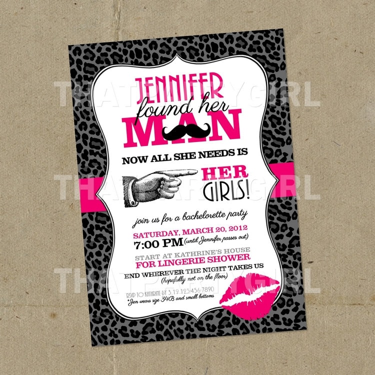 Bachelorette Party Invitations DIY digital file U Print Etsy
