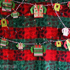 Ugly Sweater Photo Booth, Ugly Sweater Photo Booth Props, Ugly Sweater Party, Ugly Christmas Sweater Party, Ugly Sweater Party Decor, DIY image 3