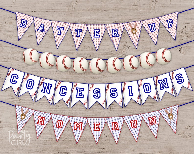 DIY Baseball Birthday Party Ticket Style Invitations Digital U Print image 3