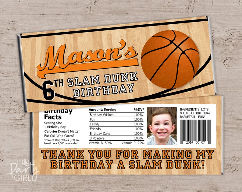 Basketball Birthday Party VIP Pass Style Invitations Printable DIY image 8