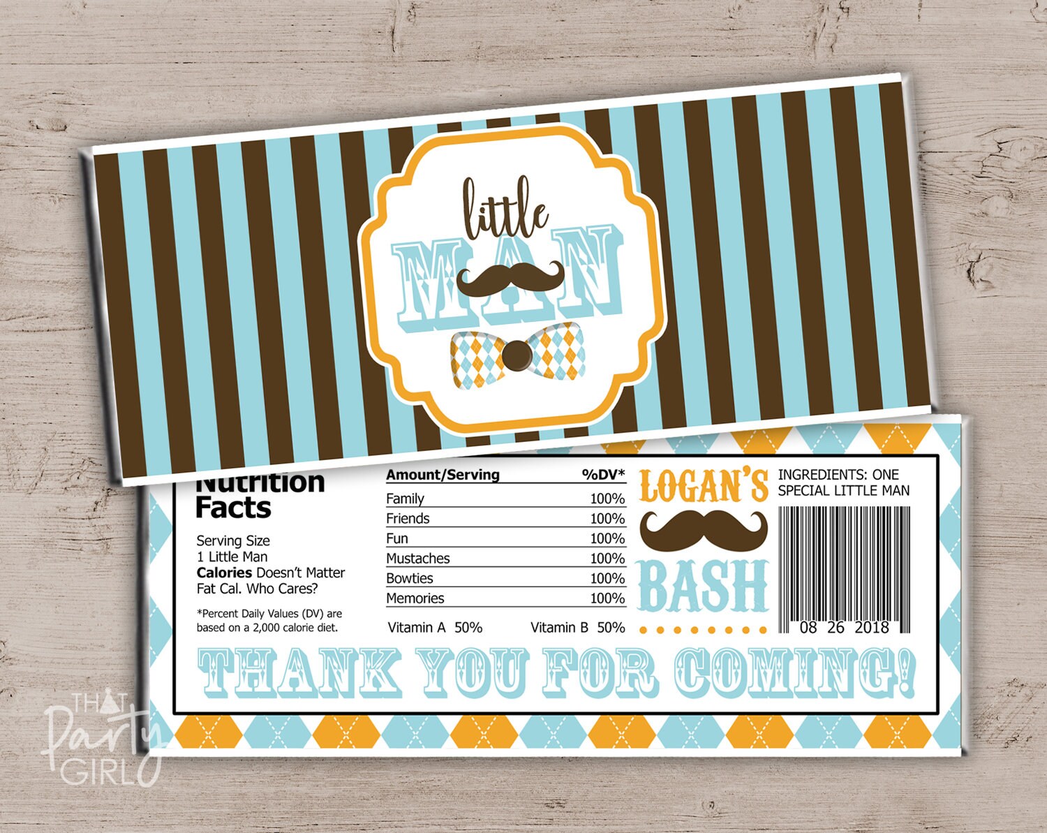 DIY Mustache Bash Party Ticket Style Invitations Digital U Etsy