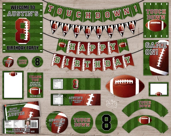 Football Party Decorations Football Party Favors Football Party