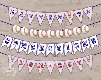 Baseball Party  Banner - DIY digital U Print - Instant Download