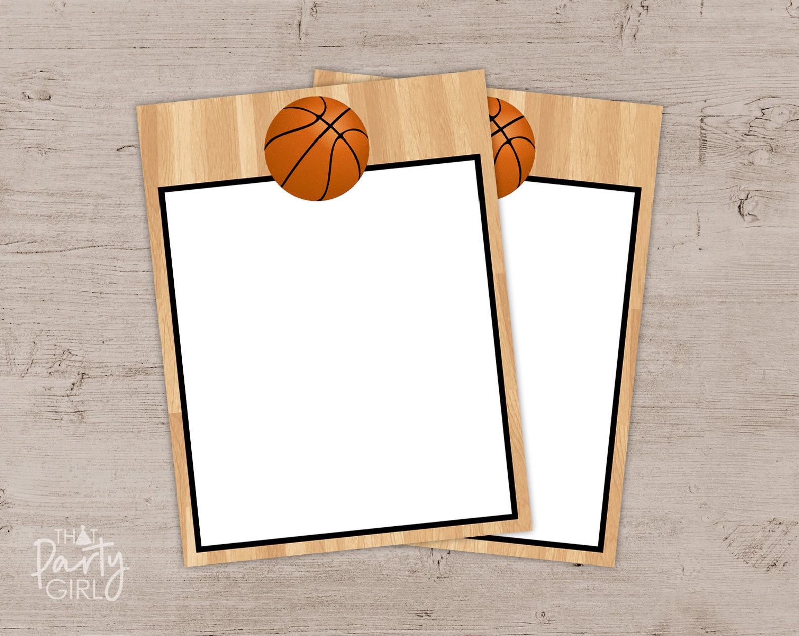 Basketball Birthday Party Ticket Style Invitations Printable - Etsy