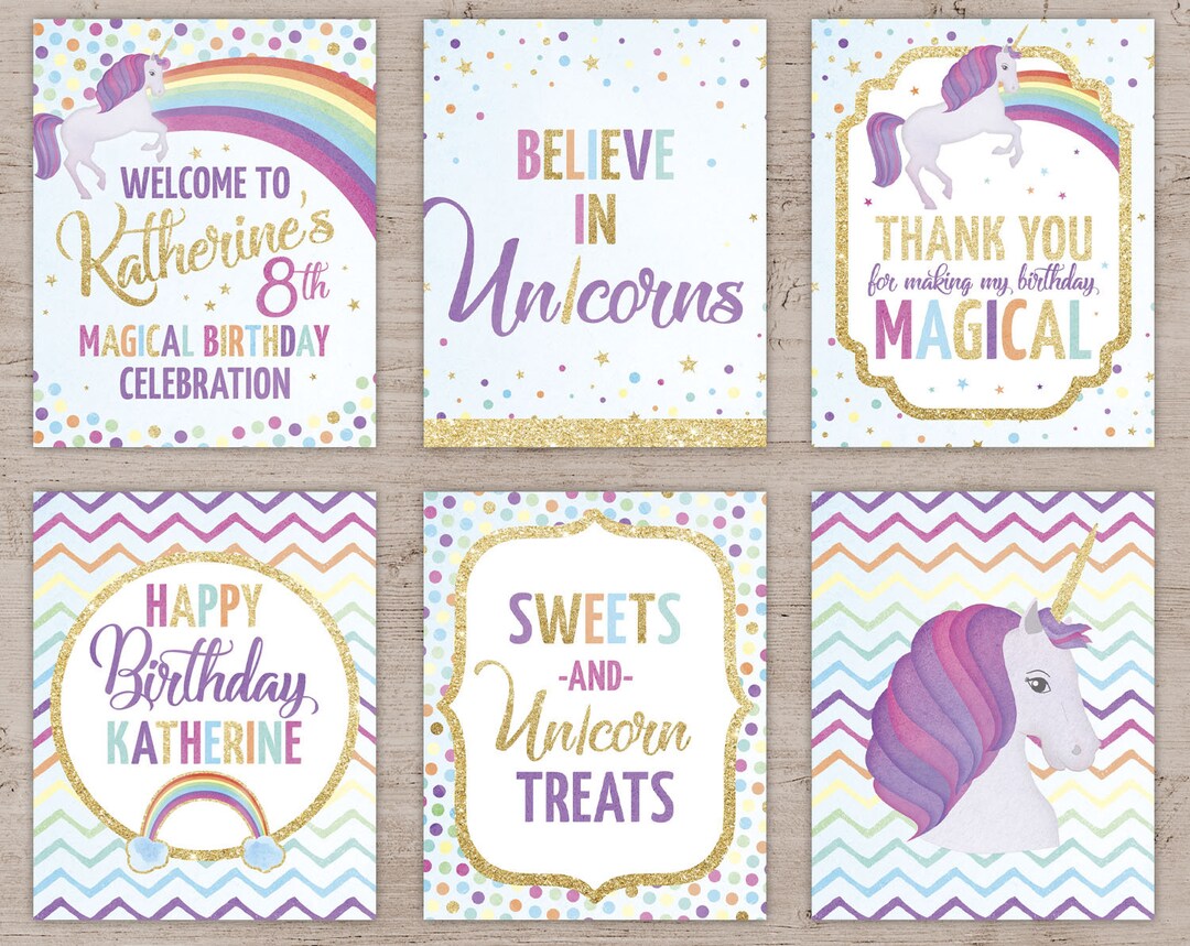 Free Printable Unicorn Signs Free Printable Unicorn Signs