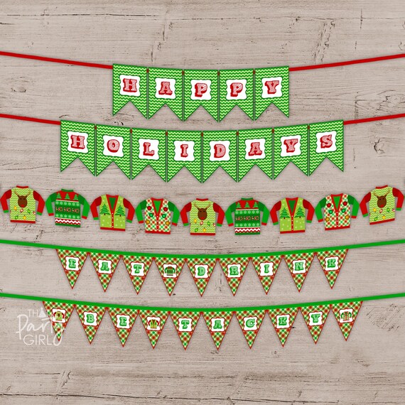 Ugly Sweater Party Decor, Ugly Sweater Party Banner, Ugly