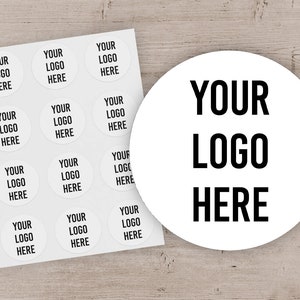 Custom Logo Stickers, Small Business Stickers, Logo Label Sheets, Business Thank You Packaging Stickers, Personalized Stickers, Round Labels
