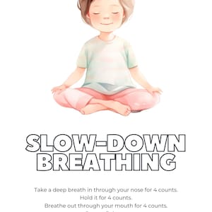 Kaarten met somatische copingvaardigheden voor kinderen, geestelijke wellness voor kinderen, direct download, afdrukbaar, gratis Canva-account