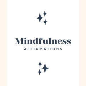 Mindful-bevestigingskaarten, Mindfulness, Afdrukbaar, Digitale download, Directe download, Gratis Canva-account