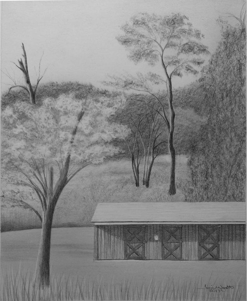 Custom Pencil Drawing From Your Photo Original Personalized Home House Sketch Art From Picture image 1