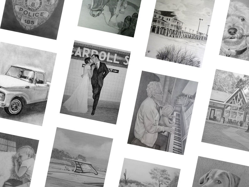 Custom Pencil Drawing – Realistic Hand-Drawn Graphite Art From Photo Bild 4