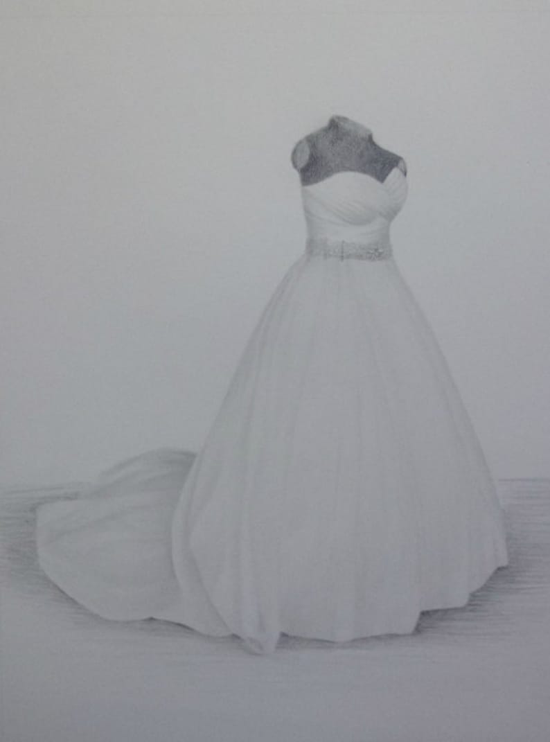 Custom Wedding Drawing From Your Photo Original Pencil Sketch Art From Picture