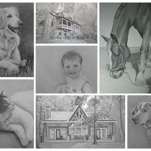 Custom Pencil Drawing – Realistic Hand-Drawn Graphite Art From Photo Bild 6