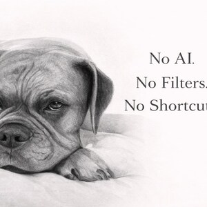 Custom Pencil Drawing – Realistic Hand-Drawn Graphite Art From Photo Bild 7