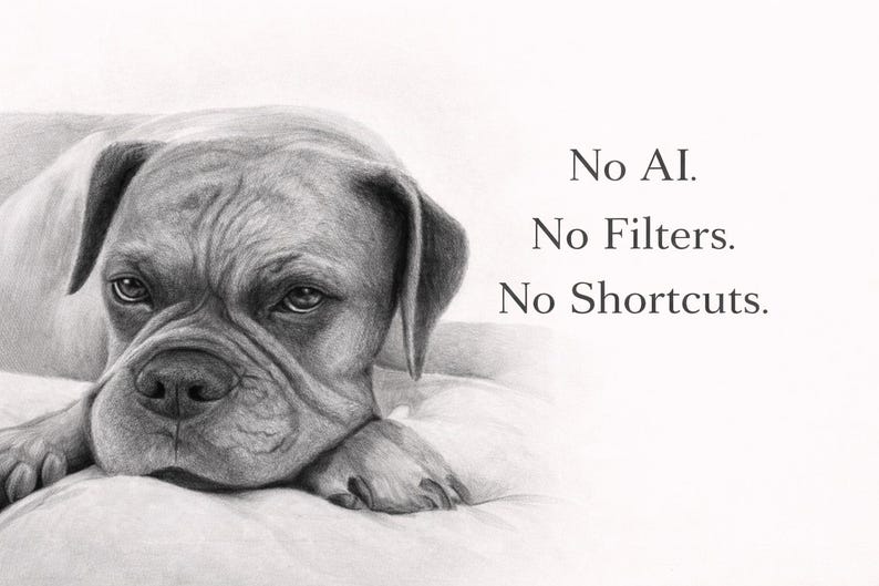 Custom Pencil Drawing – Realistic Hand-Drawn Graphite Art From Photo Bild 7
