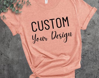 Custom Shirt, Custom Logo Shirt, Photo and Text Print Shirt, Custom Shirt, Inspired Text, Custom Text Shirt,  Personalized Shirt