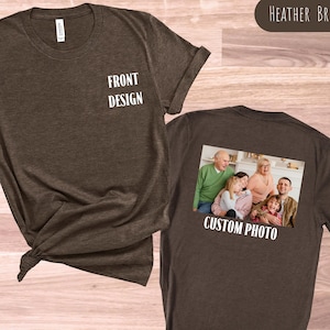 Custom Front and Back Shirt, Personalized Photo Shirt, Custom Couple Shirt, Matching Gift Shirt, Double Sided Shirt