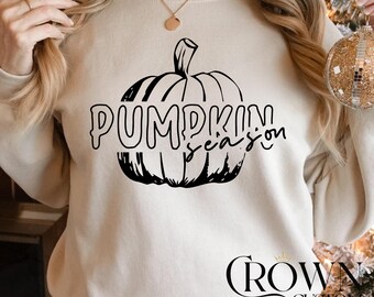 Pumpkin Season Shirt, Cute Fall T Shirt, Thanksgiving Gift, Halloween Shirts For Women, Fall Gifts, Autumn Clothing Shirts