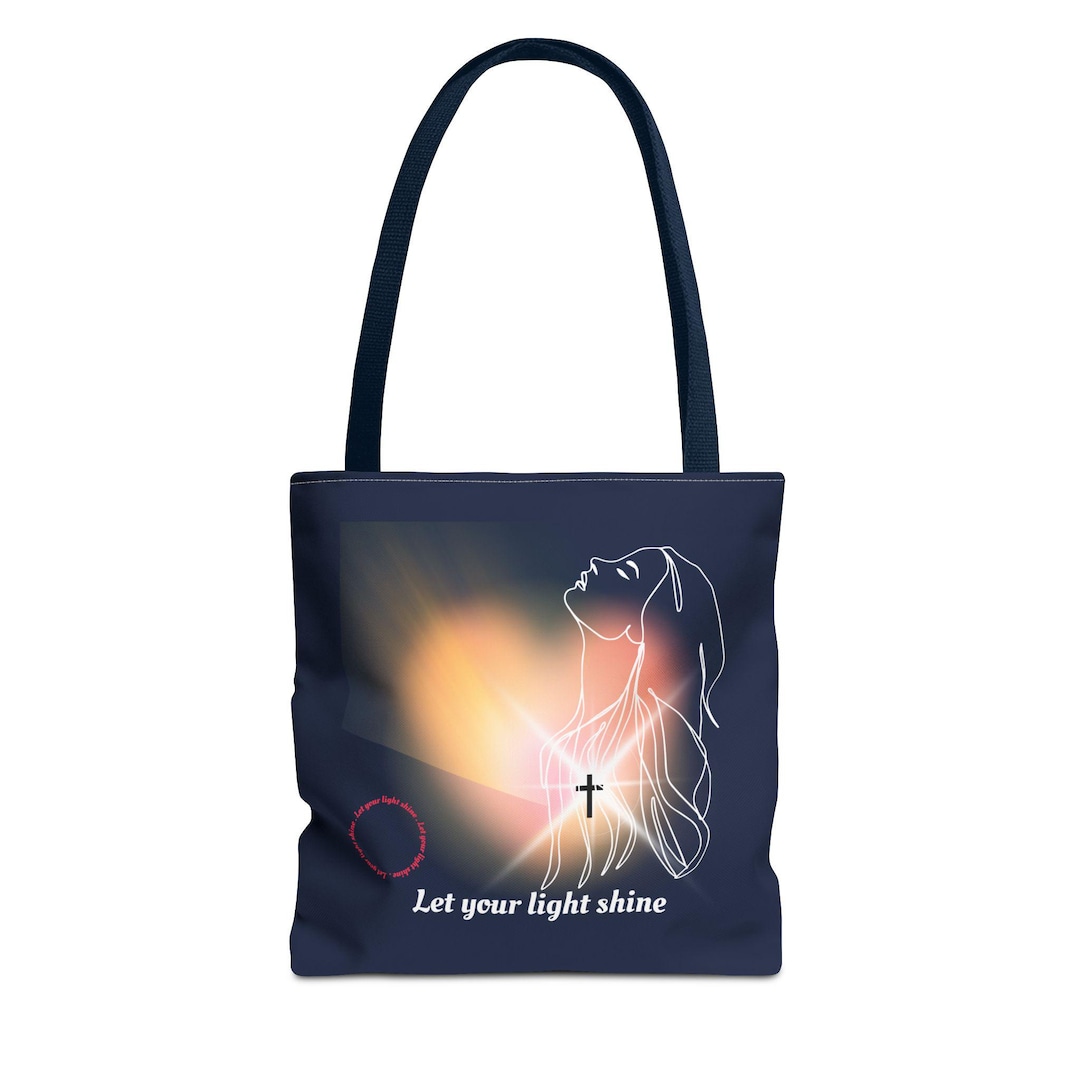 Let Your Light Shine Christian Tote Bag - Etsy