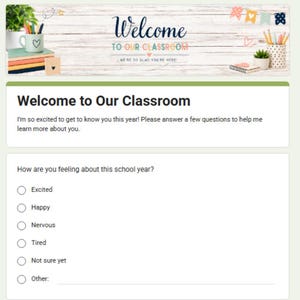 En-tête de formulaire Google modifiable pour enseignants Canva, bannière de classe (téléchargement PNG)