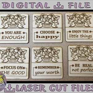 Motivational Fridge Magnets SVG Bundle Laser Files Magnet SVG Bundle Motivational Quotes Positive SVG Files Laser Magnet Svg Files