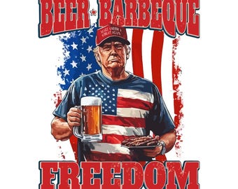 Bierbarbecue Freedom, png PNGEgg | 4 juli patriottische sublimatie | Zomershirt Amerikaanse vlag, png | Digitaal downloadontwerp van 300 dpi