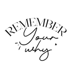 Boho Remember Your Why SVG: Retro Inspirational Quote Design (Digital Download