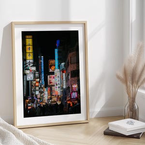 Vibrant Tokyo Nightlife Photography | Neon Streets of Japan | Urban Japan Wall Art Print