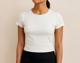 Fitted Crop Top Sewing Pattern: Beginner Friendly (PDF Pattern)