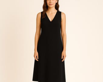 A-Line V-Neck Dress Sewing Pattern: Beginner Shift (PDF Pattern)